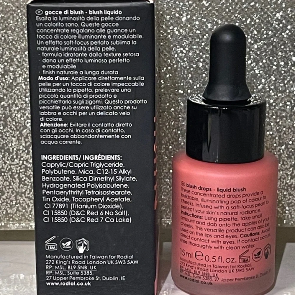 Rodial Liquid Blush Drops in Frosted Pink